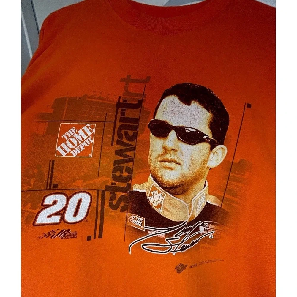 Vintage Y2k‎ Nascar Tony Stewart Home Depot Long Sleeve T-Shirt